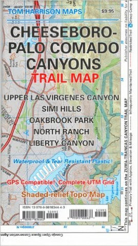 Buy map Cheeseboro-Palo Comado Canyons trail map