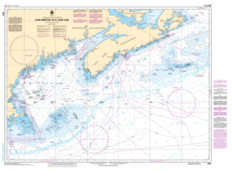 Buy map Cape Breton to/a Cape Cod by Canadian Hydrographic Service