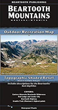 Buy map Beartooth Mountains : Montana, Wyoming : outdoor recreation map : topographic shaded relief