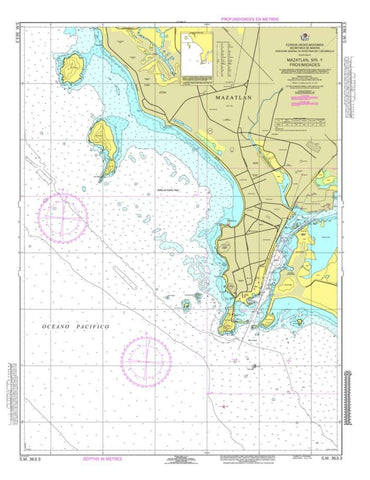 Buy map Mazatlan y Proximidades by Secretaria de Marina