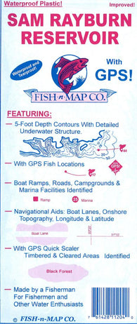 Buy map Sam Rayburn Reservoir