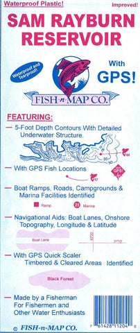 Buy map Sam Rayburn Reservoir