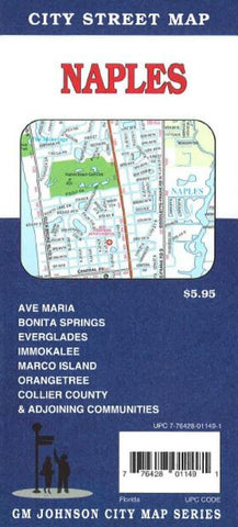 Buy map Naples and Marco Island, Florida by GM Johnson