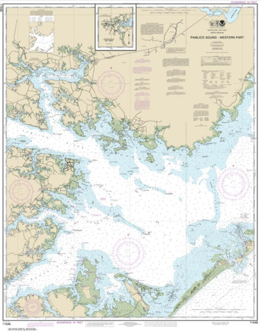 Buy map Pamlico Sound Western Part (11548-41) by NOAA
