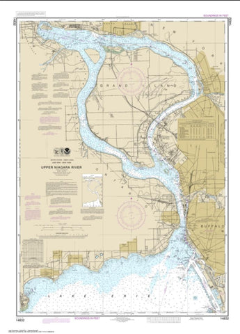 Buy map Niagara Falls to Buffalo (14832-35) by NOAA