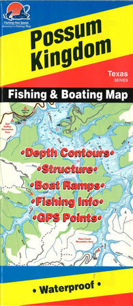 Buy map Fishing Maps-Possum Kingdom Lake