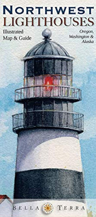 Buy map Northwest lighthouses Illustrated Map & Guide