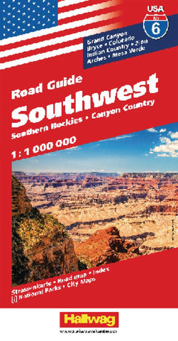 Buy map USA 6: Southwest USA and Southern Rockies by Hallwag