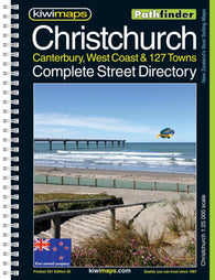 Buy map Christchurch + 127 Towns, New Zealand Atlas by Kiwi Maps