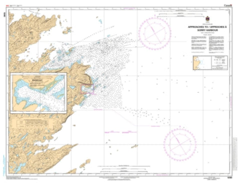 Buy map Approach to/Approches a Sorry Harbor by Canadian Hydrographic Service
