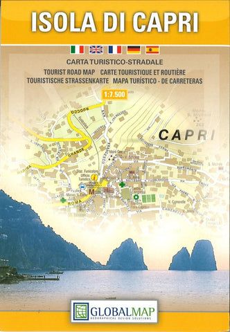 Buy map Capri, Island of by Litografia Artistica Cartografica