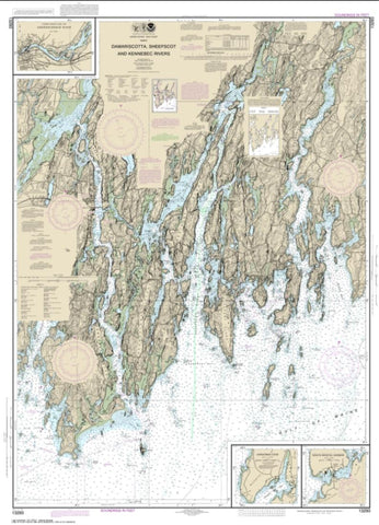 Buy map Damariscotta, Sheepscot and Kennebec Rivers; South Bristol Harbor; Christmas Cove (13293-35) by NOAA