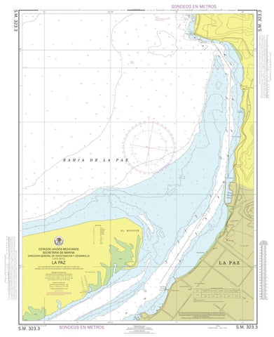 Buy map La Paz by Secretaria de Marina