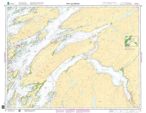 Buy map VEFSEN- OG LEIRFJORDEN (57) by Kartverket