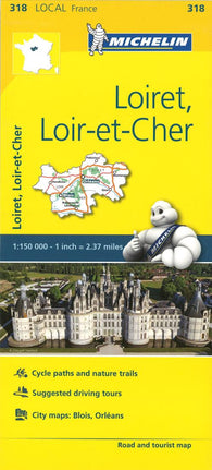 Buy map Michelin: Loiret, Loir Et Cher, France Road and Tourist Map by Michelin Travel Partner