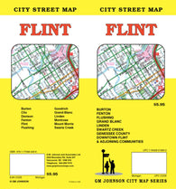 Buy map Flint, Michigan by GM Johnson