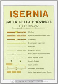 Buy map Isernia Province, Italy by Litografia Artistica Cartografica