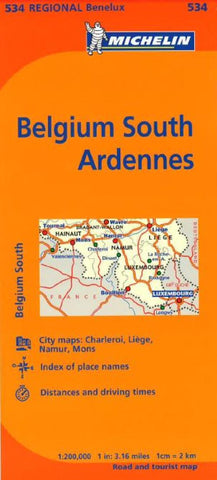 Buy map Belgium, South Ardenne (534) by Michelin Maps and Guides