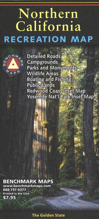 Buy map Northern California : recreation map : The Golden State