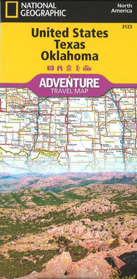 Buy map U.S. Texas, Oklahoma Adventure Map (3123) by National Geographic Maps
