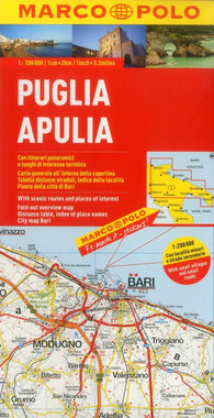 Buy map Puglia/Apulia, Italy by Marco Polo Travel Publishing Ltd
