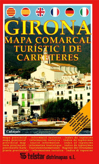 Buy map Girona : mapa comarcal turistic i de carreteres