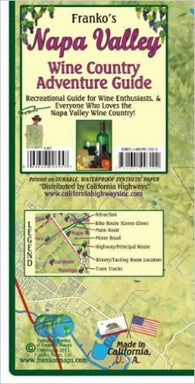 Buy map California Map, Napa Wine Country, folded, 2011 by Frankos Maps Ltd.