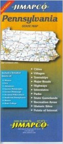 Buy map Pennsylvania by Jimapco