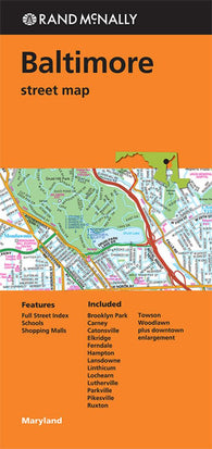 Buy map Baltimore, Maryland by Rand McNally