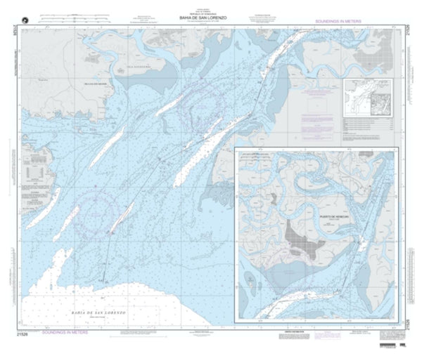 Buy map Bahia De San Lorenzo (NGA-21526-4) by National Geospatial-Intelligence Agency