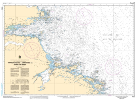 Buy map Approaches to/Approches a Hamilton Inlet by Canadian Hydrographic Service