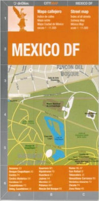 Buy map Mexico City, Mexico by deDios