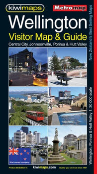 Buy map Wellington : visitor map & guide : Central City, Johnsonville, Porirua & Hutt Valley
