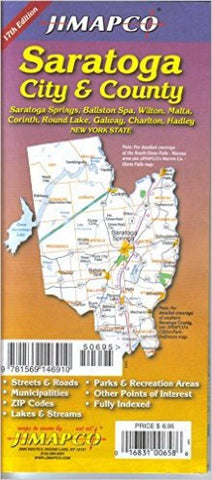 Buy map Saratoga, New York, City and County by Jimapco