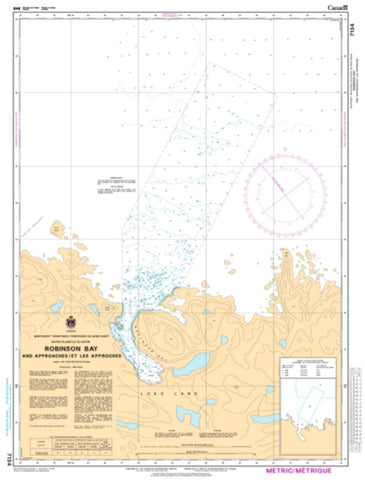 Buy map Robinson Bay and Approaches/et les Approches by Canadian Hydrographic Service