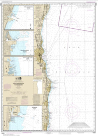 Buy map Port Washington to Waukegan; Kenosha; North Point Marina; Port Washington; Waukegan (14904-27) by NOAA