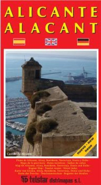 Buy map Alicante, Spain by Distrimapas Telstar, S.L.