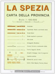 Buy map La Spezia Province, Italy by Litografia Artistica Cartografica