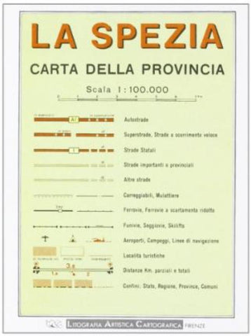 Buy map La Spezia Province, Italy by Litografia Artistica Cartografica