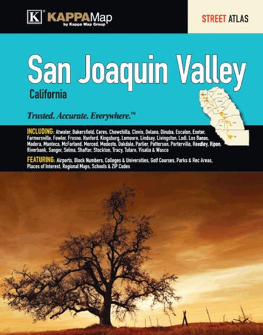 Buy map San Joaquin Valley, CA, Street Atlas by Kappa Map Group
