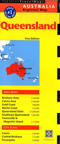 Buy map Queensland, Australia by Periplus Editions