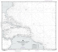 Buy map North Atlantic Ocean - Southwestern Sheet (NGA-124-10) by National Geospatial-Intelligence Agency