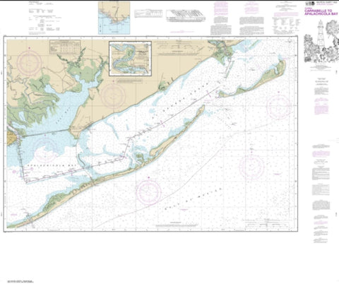 Buy map Intracoastal Waterway Carrabelle to Apalachicola Bay; Carrabelle River (11404-24) by NOAA