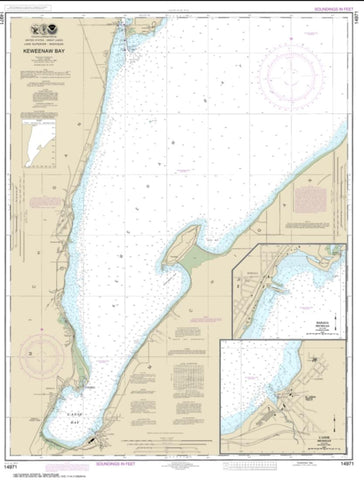 Buy map Keweenaw Bay; L Anse and Baraga Harbors (14971-22) by NOAA