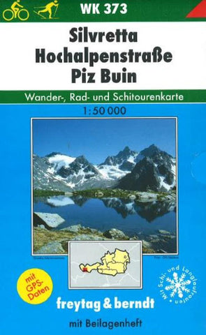 Buy map Silvretta, Hochalpenstrasse, Piz Buin, WK 373 by Freytag-Berndt und Artaria