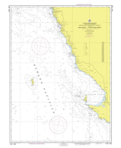 Buy map San Diego a Punta San Pablo by Secretaria de Marina
