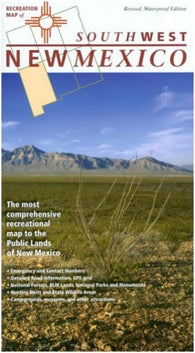 Buy map New Mexico, Southwest, Recreation Map by Public Lands Interpretive Association