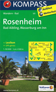 Buy map Rosenheim Bad Aibling, Wasserburg am Inn