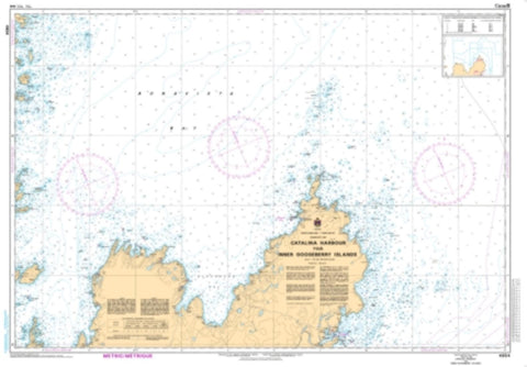 Buy map Catalina Harbour to/a Inner Gooseberry Islands by Canadian Hydrographic Service