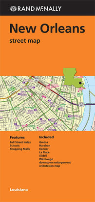 Buy map New Orleans, Hammond and Slidell, Louisiana by Rand McNally